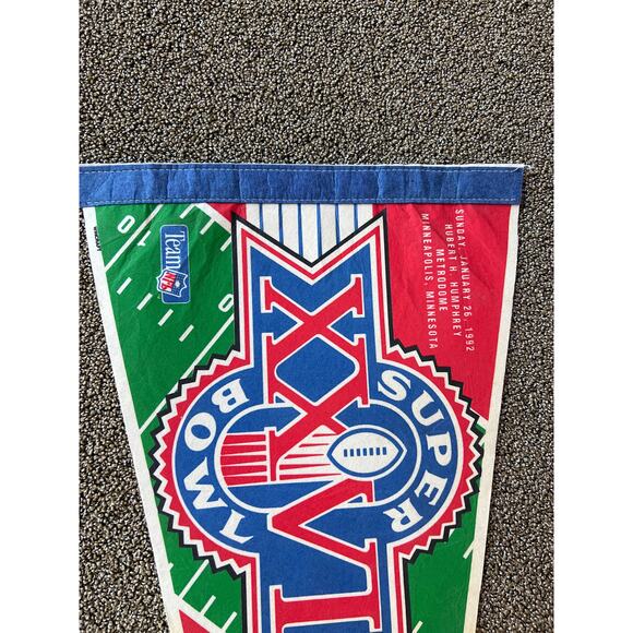 Vintage Superbowl Pennants - Superbowl XXV & XXVI - Picture 5 of 6
